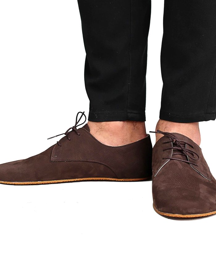 El Yapımı Kahverengi Barefoot Ayakkabı - Doğal Yürüyüş Ayakkabısı