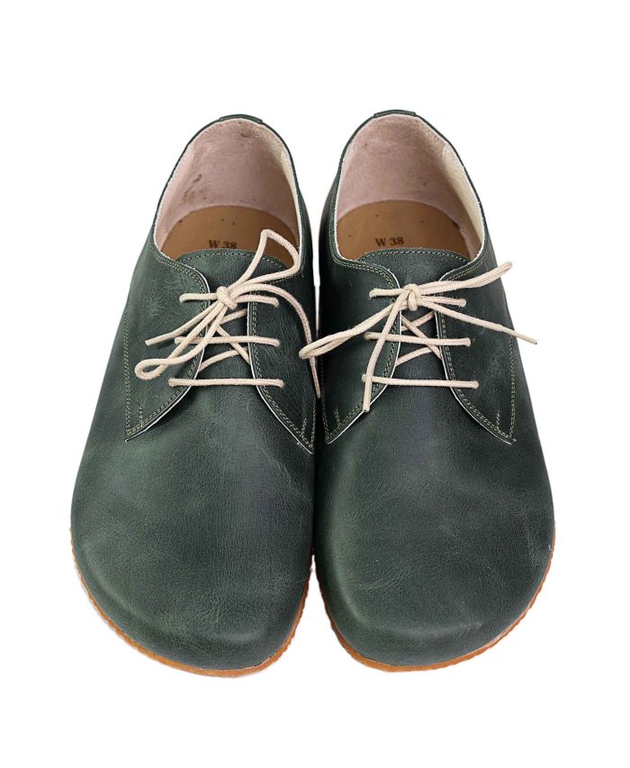 El Yapımı Yeşil Barefoot Ayakkabı - Doğal Yürüyüş Ayakkabısı